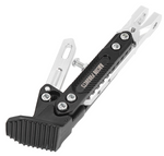 The Adjustable Side Stand  to any motorcycle black silver Tone