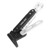 The Adjustable Side Stand  to any motorcycle black silver Tone